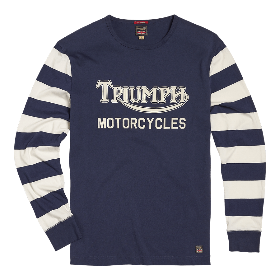 Triumph MotorcyclesIgnition Coil Longsleeve Shirt Indigo / BoneLongsleeve ShirtBritish Parts Lucerne