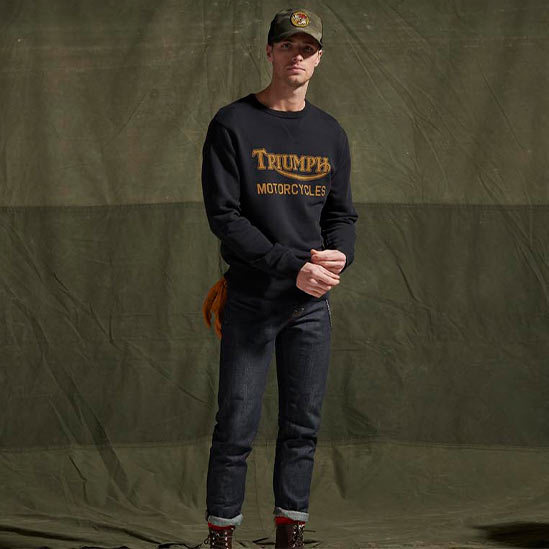 Triumph MotorcyclesRadial sweatshirt in blackLongsleeve shirtBritish Parts Lucerne