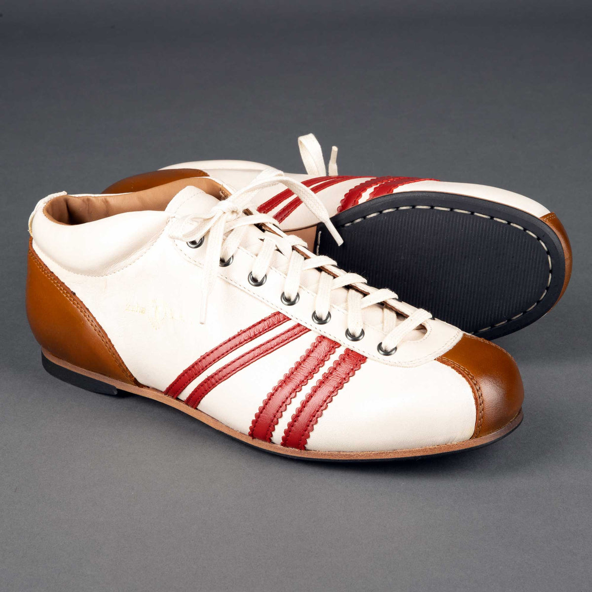 Zeha BerlinCarl Häßner - Liga - cream white / red / cognacShoesBritish Parts Luzern