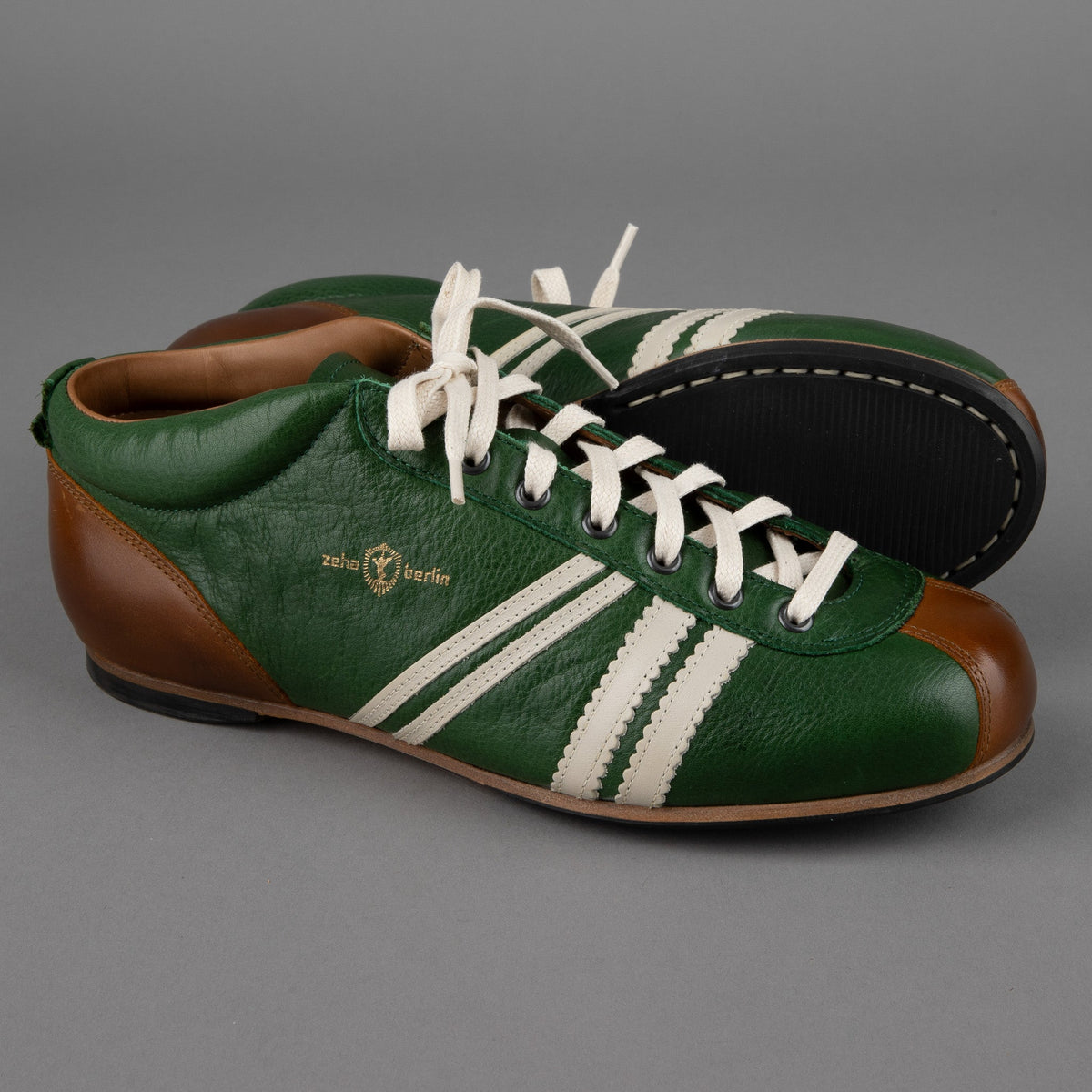 Zeha BerlinCarl Häßner - Liga - green / cream white / cognacShoesBritish Parts Luzern