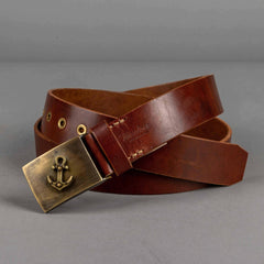 Timeless LeatherAnchor belt 40mm CognacBeltBritish Parts Lucerne